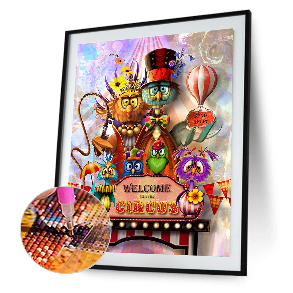 Crazy Chicken - Full Round Drill Diamond Painting 40*50CM