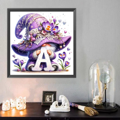 Letter A Gnome - Full Round Drill Diamond Painting 40*40CM