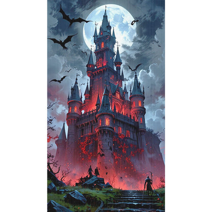 Bat Castle - 11CT Stamped Cross Stitch 40*70CM
