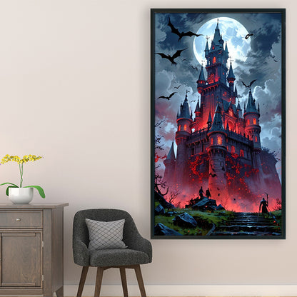 Bat Castle - 11CT Stamped Cross Stitch 40*70CM