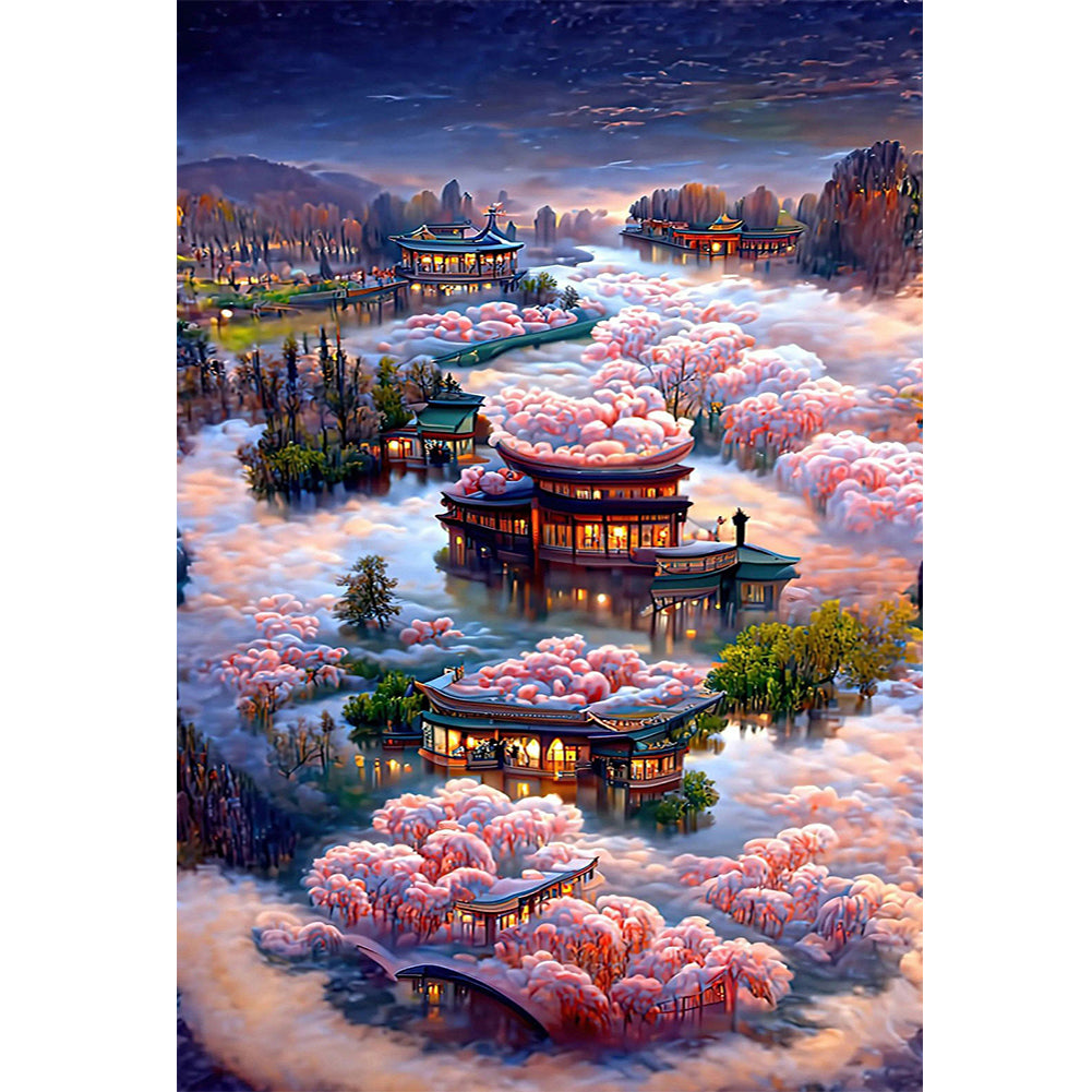 Dream Scenery - 18CT Stamped Cross Stitch 40*60CM