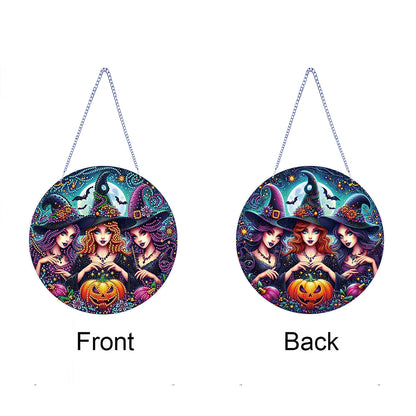 Halloween Theme 2D Flat DIY Hanging Diamond Art Kits Home Wall Decoration Crafts