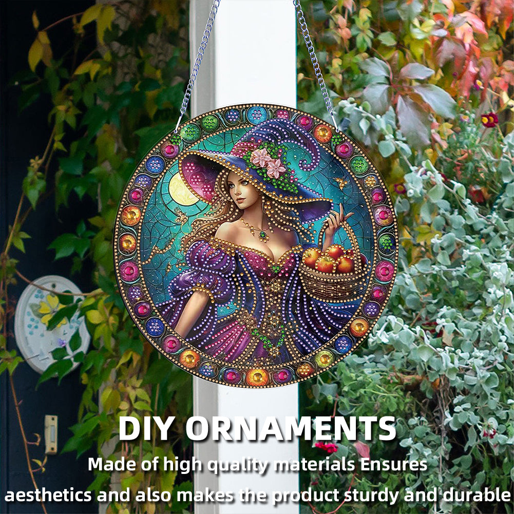 Halloween Theme 2D Flat DIY Hanging Diamond Art Kits Home Wall Decoration Crafts