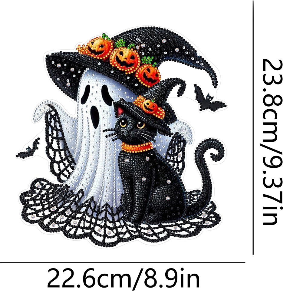 Halloween Ghost Theme 2D Flat DIY Diamond Art Pendant Home Wall Decoration Craft