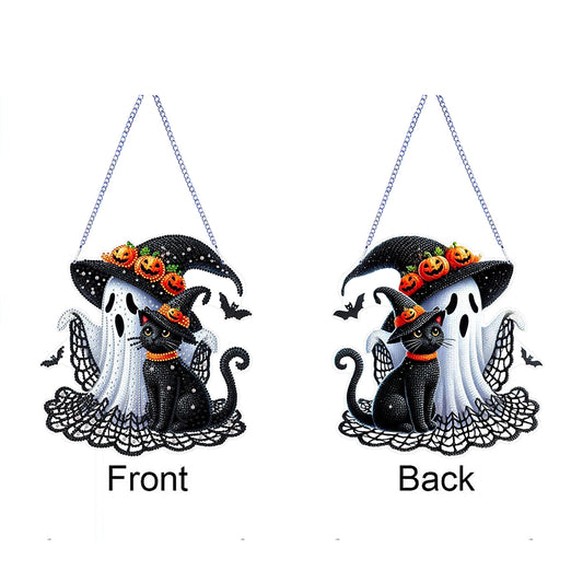 Halloween Theme 2D Flat DIY Hanging Diamond Art Kits Home Wall Decoration Crafts