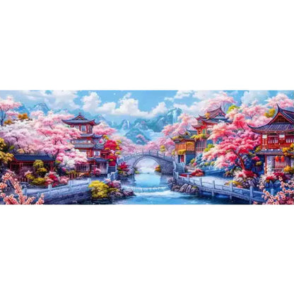 Spring In Jiangnan - 11CT Stamped Cross Stitch 200*75CM(Mona Lisa Brand)