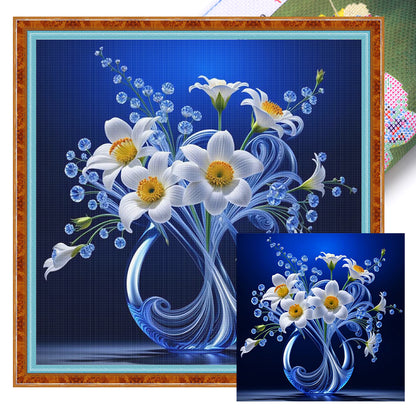 Luminous Vase - 11CT Stamped Cross Stitch 40*40CM