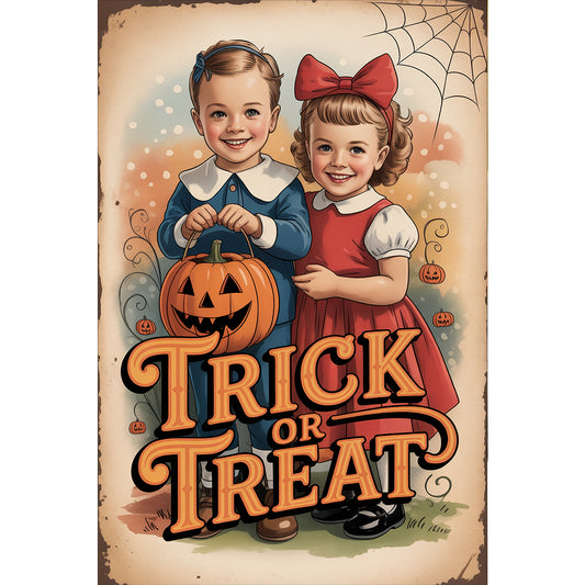Trick Or Treat - Full Round Drill Diamond Painting 30*45CM