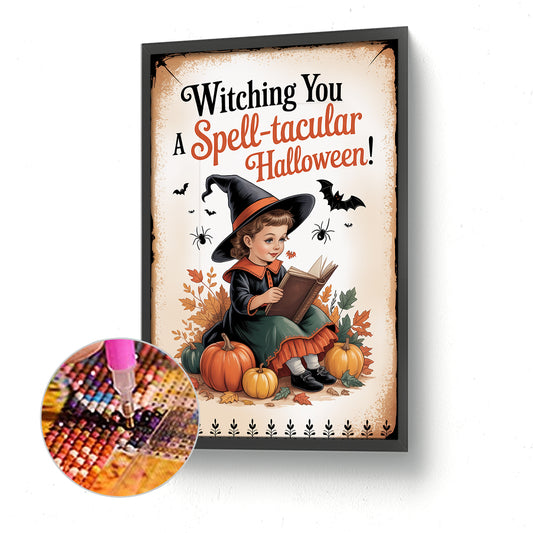 Halloween - Full Round Drill Diamond Painting 30*45CM