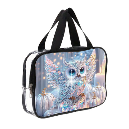 DIY Diamond Art Rhinestone Makeup Bag Crystal Transparent PVC Storage Pack Gift