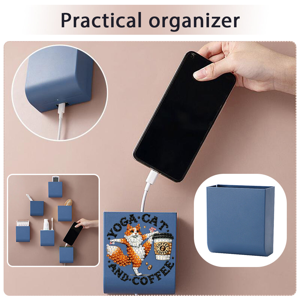 DIY Diamond Painting Kit Wall-Mounted Phone Charging Station for Home Decor