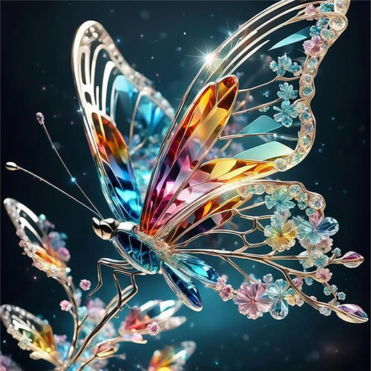 Butterfly - 11CT Stamped Cross Stitch 40*40CM