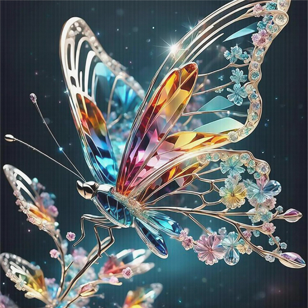 Butterfly - 11CT Stamped Cross Stitch 40*40CM