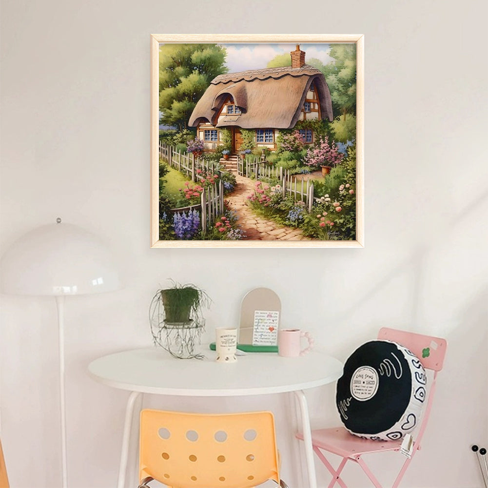 Forest Cabin - 11CT Stamped Cross Stitch 40*40CM