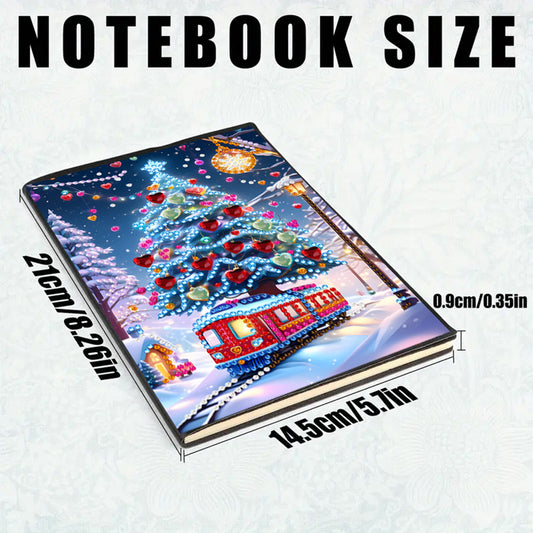 2pcs 50-Page A5 Size Diamond Painting Notebook for Adults Holiday Birthday Gift