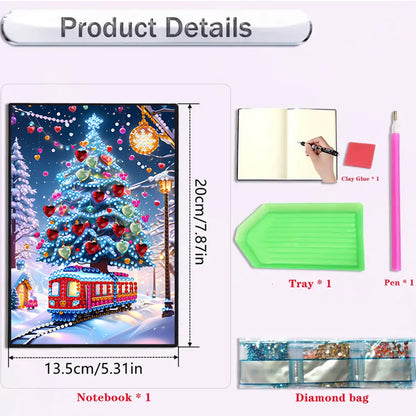 2pcs 50-Page A5 Size Diamond Painting Notebook for Adults Holiday Birthday Gift