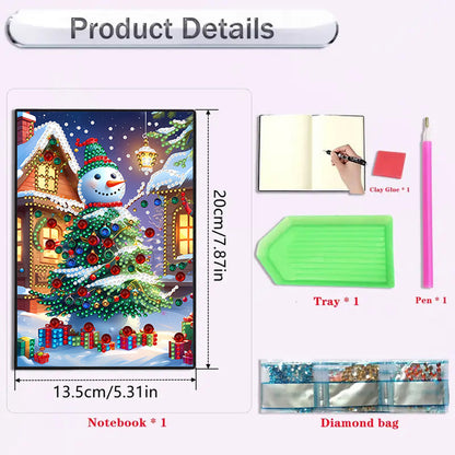 2pcs 50-Page A5 Size Diamond Painting Notebook for Adults Holiday Birthday Gift