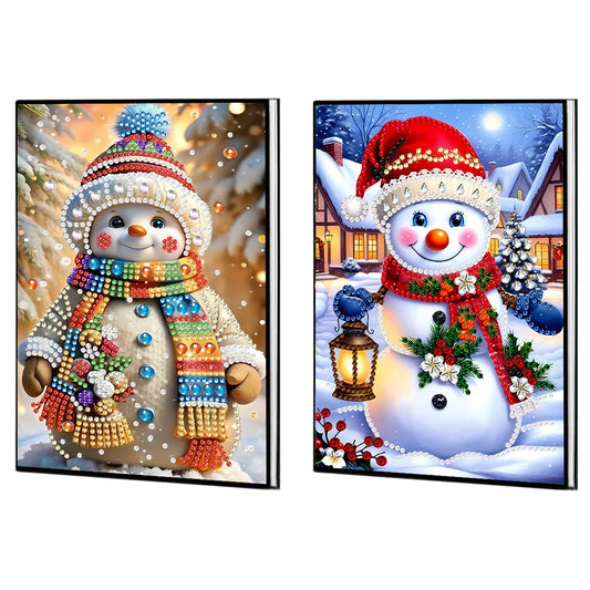 2pcs 50-Page A5 Size Diamond Painting Notebook for Adults Holiday Birthday Gift