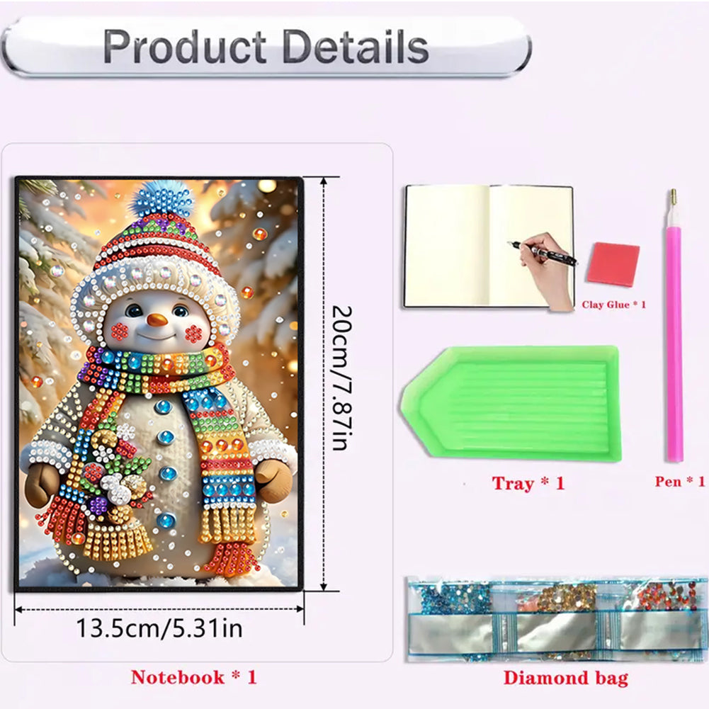 2pcs 50-Page A5 Size Diamond Painting Notebook for Adults Holiday Birthday Gift
