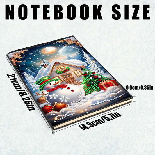 2pcs 50-Page A5 Size Diamond Painting Notebook for Adults Holiday Birthday Gift