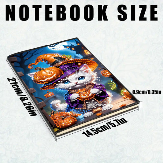 2pcs 50-Page A5 Size Diamond Painting Notebook for Adults Holiday Birthday Gift