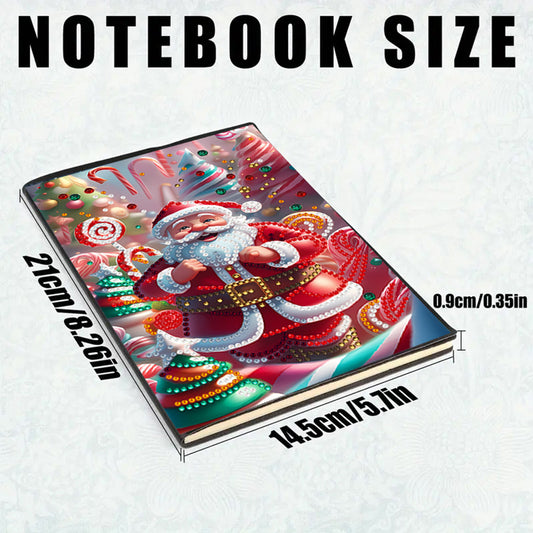 2pcs 50-Page A5 Size Diamond Painting Notebook for Adults Holiday Birthday Gift