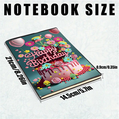2pcs 50-Page A5 Size Diamond Painting Notebook for Adults Holiday Birthday Gift