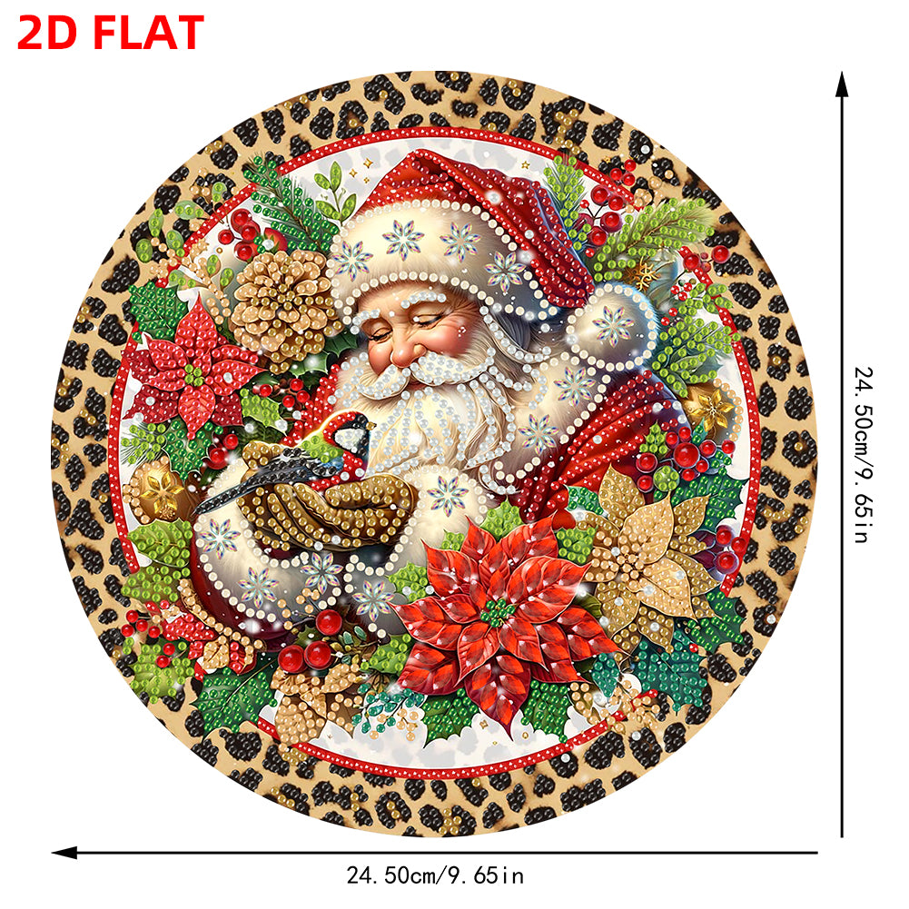 Acrylic 2D Flat DIY Christmas Diamond Art Pendant Wall Decor for Home & Windows