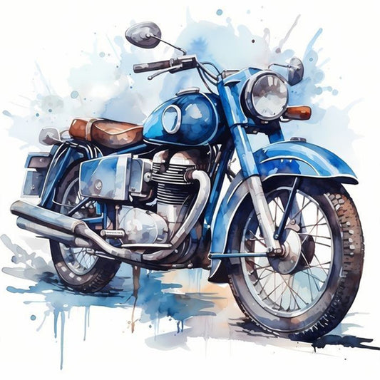 Motorcycle - 11CT Stamped Cross Stitch 40*40CM
