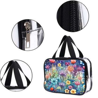 DIY Diamond Art Rhinestone Makeup Bag Crystal Transparent PVC Storage Pack Gift