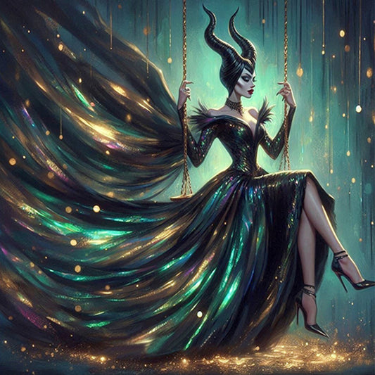 Maleficent - Full AB Round Drill Diamond Painting 40*40CM