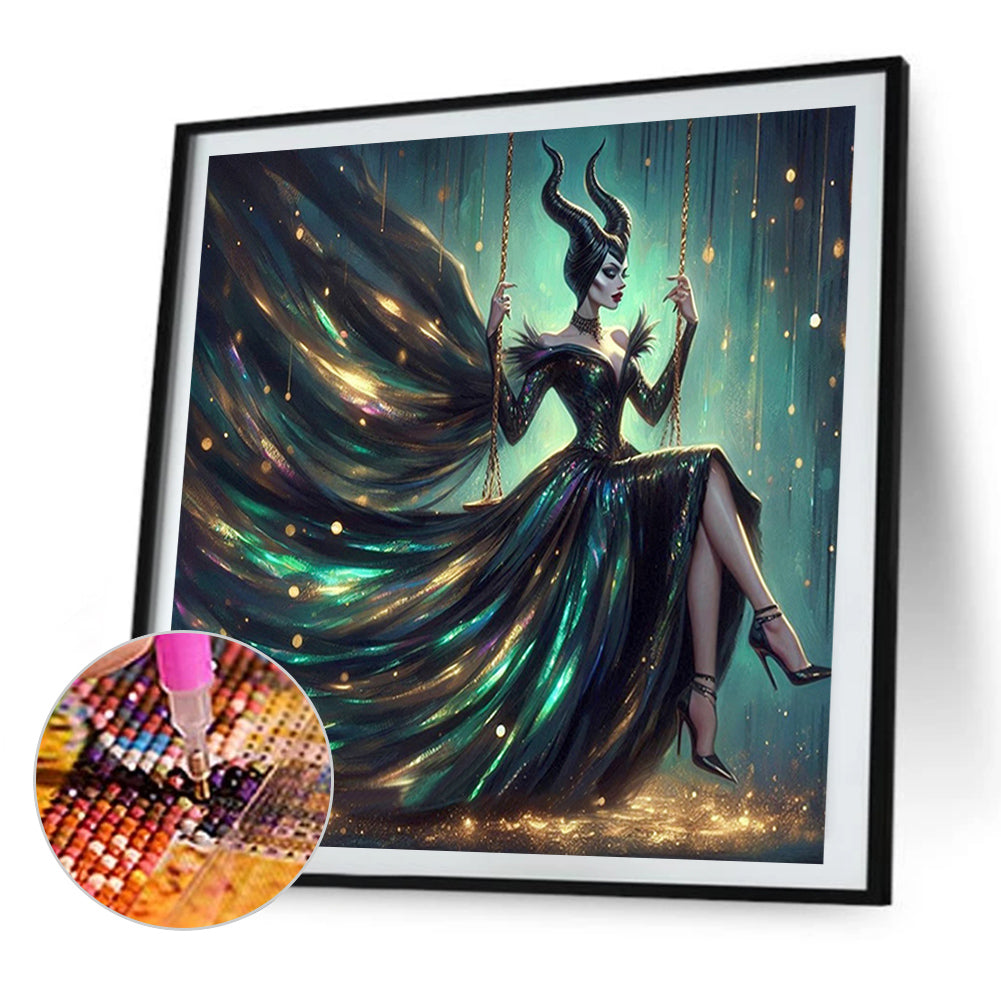 Maleficent - Partial AB Full Round Drill Diamond Painting 40*40CM