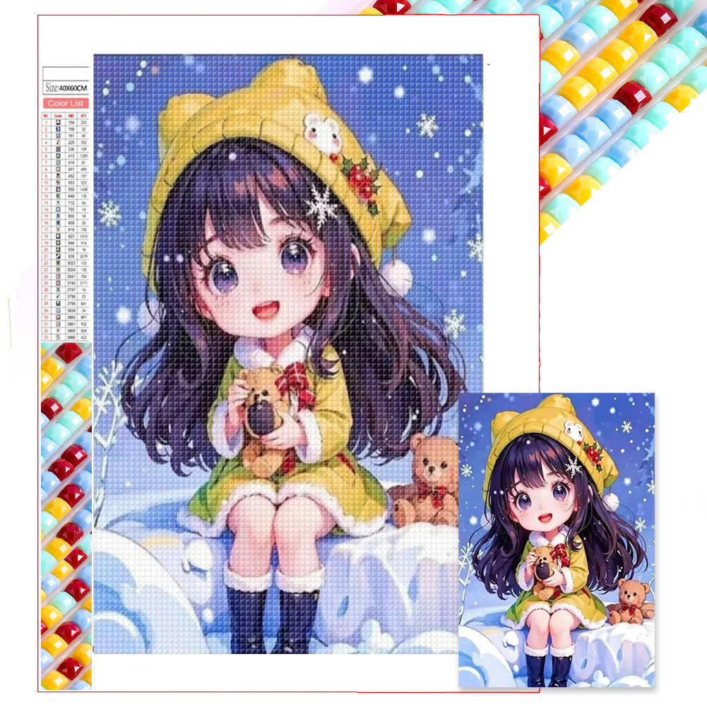 Girl - Full Square Drill Diamond Painting 40*60CM