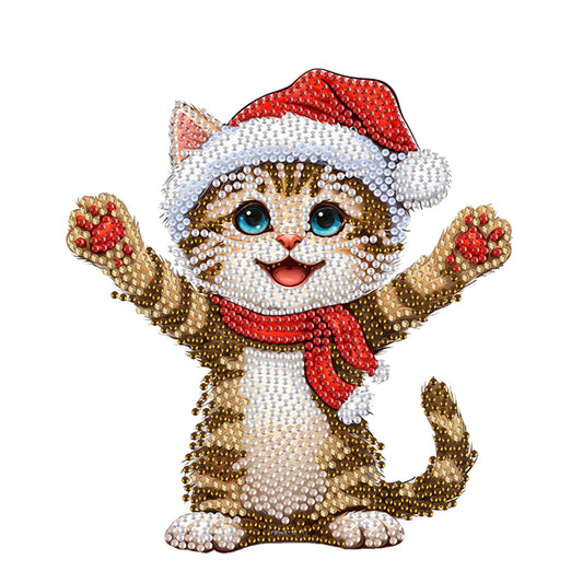Xmas Acrylic Shaking Head Desktop Diamond Art Kits for Home Office Desktop Decor