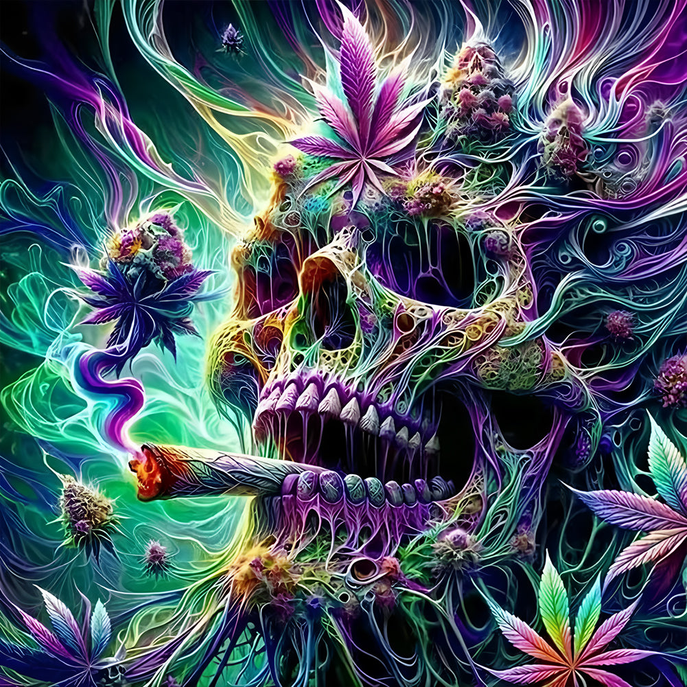 Skeleton - Full Round Drill Diamond Painting 40*40CM