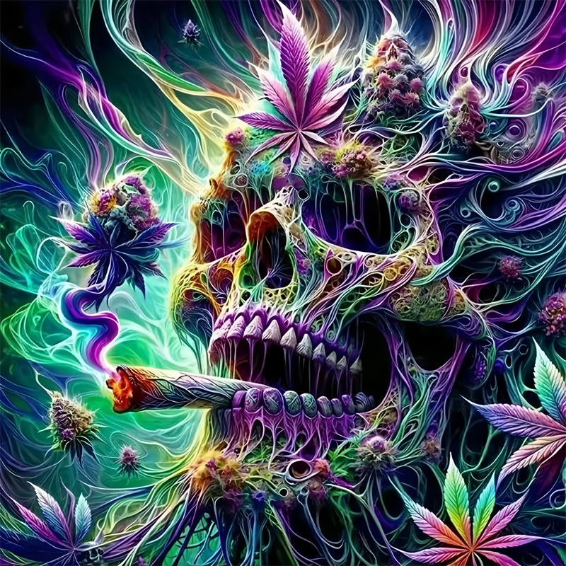 Skull - Full Round Drill Diamond Painting 40*40CM