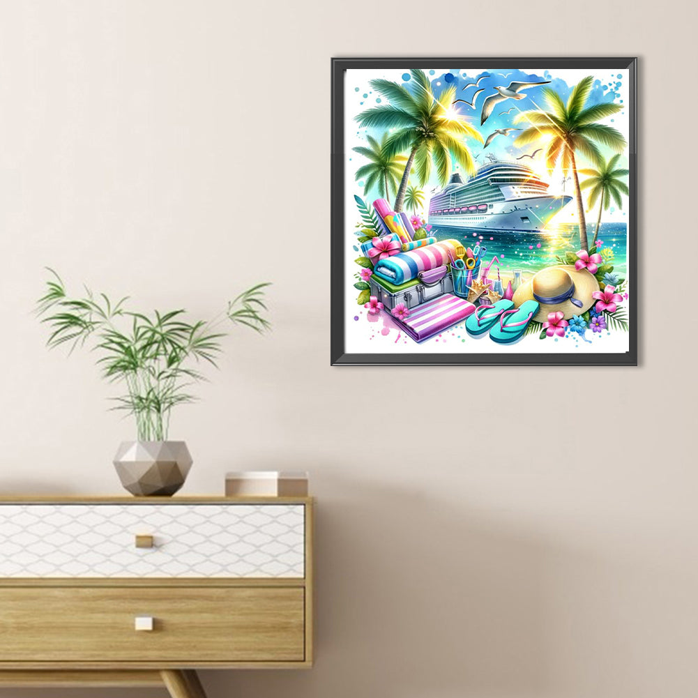 Sea Cruise - Full Round Drill Diamond Painting 30*30CM