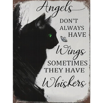 Black Cat - 14CT Stamped Cross Stitch 30*40CM