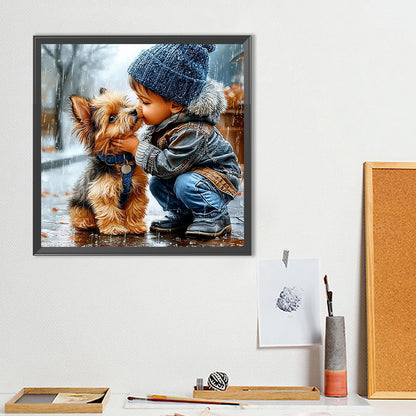 Cute Child - Full Round Drill Diamond Painting 40*40CM