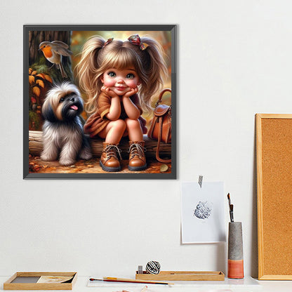 Cute Child - Full Round Drill Diamond Painting 40*40CM