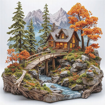 Seasonal Scenery: Autumn - 11CT Stamped Cross Stitch 50*50CM