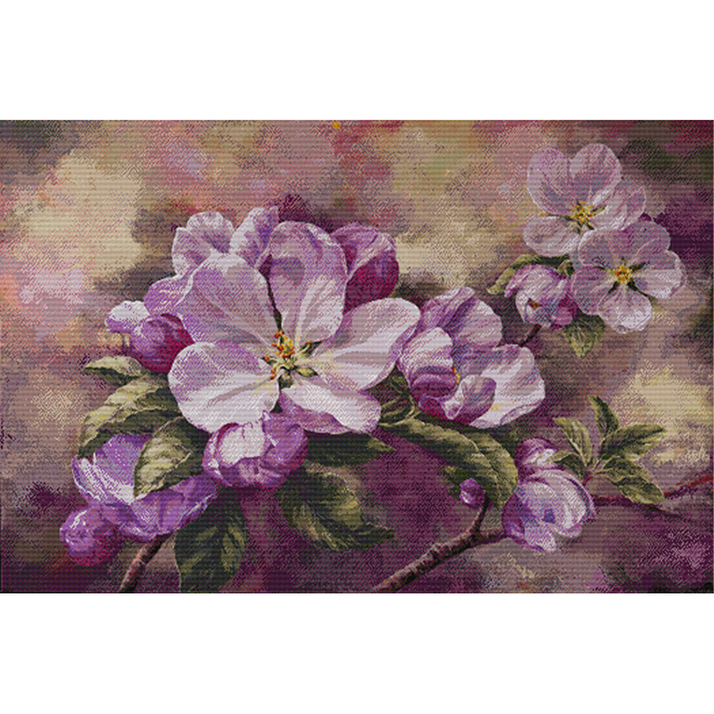 Apple Blossoms - 14CT Stamped Cross Stitch 104*72CM(Joy Sunday)