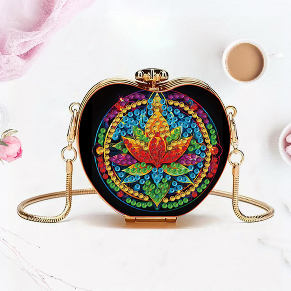Flower DIY Diamond Painting Shoulder Bag for Coins Lipstick Earphones Gifts