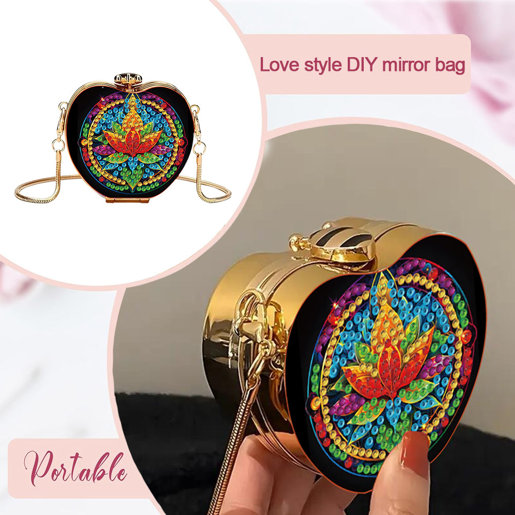 Flower DIY Diamond Painting Shoulder Bag for Coins Lipstick Earphones Gifts