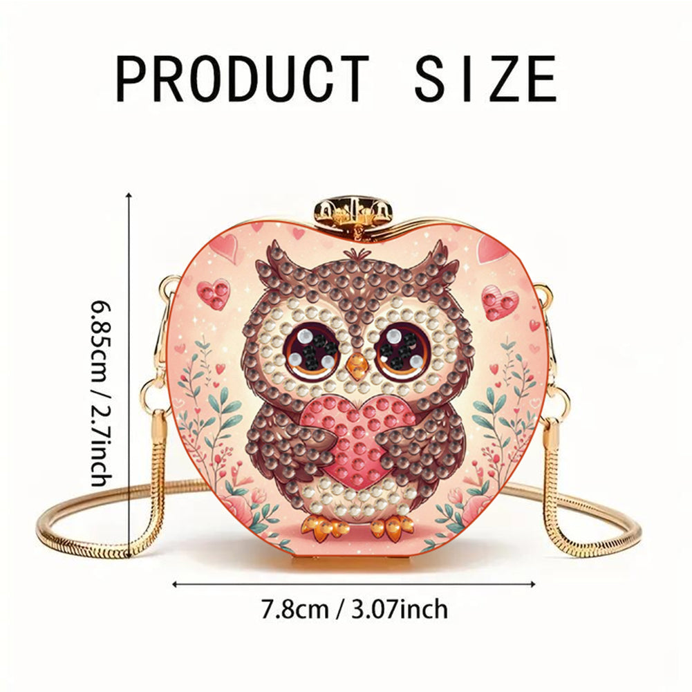 Owl DIY Diamond Painting Shoulder Bag for Coins Lipstick Earphones Gifts