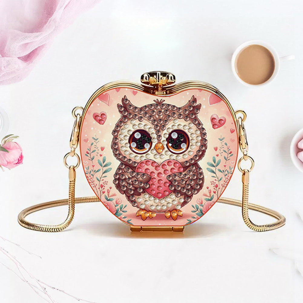 Owl DIY Diamond Painting Shoulder Bag for Coins Lipstick Earphones Gifts