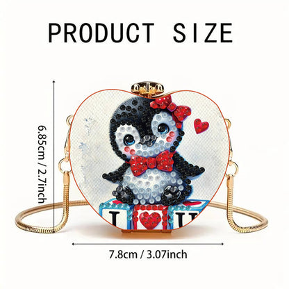 DIY Diamond Painting Shoulder Bag Portable Bag for Coins Lipstick Earphones
