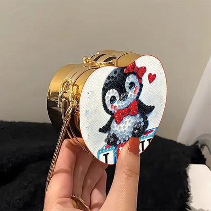 DIY Diamond Painting Shoulder Bag Portable Bag for Coins Lipstick Earphones