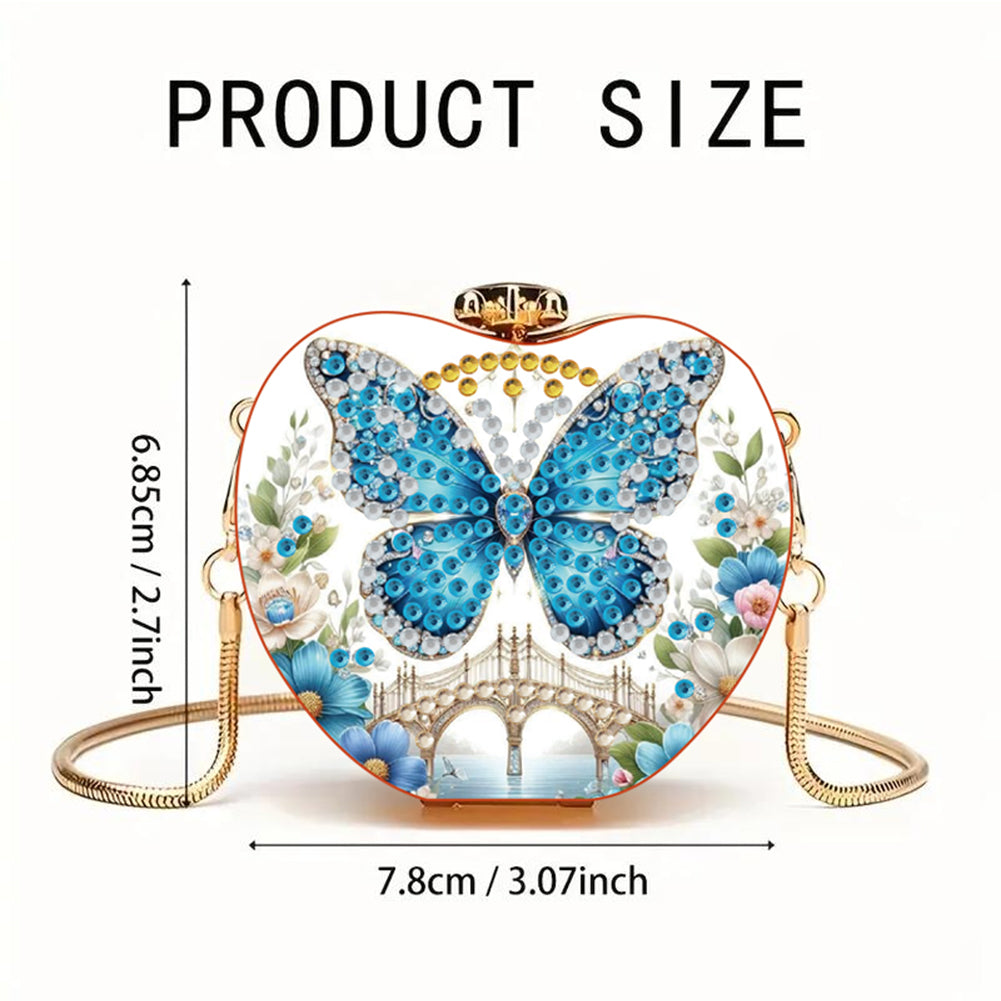 Butterfly DIY Diamond Painting Shoulder Bag for Coins Lipstick Earphones Gifts