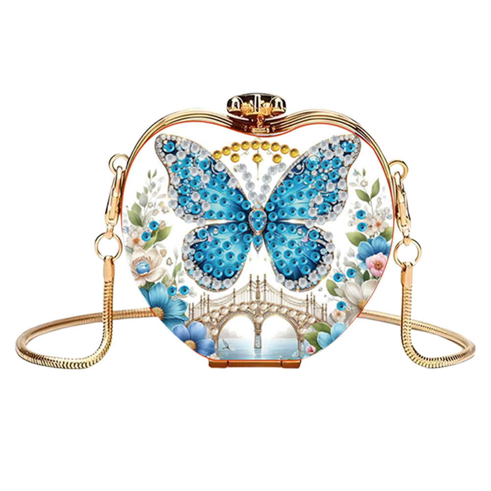 Butterfly DIY Diamond Painting Shoulder Bag for Coins Lipstick Earphones Gifts